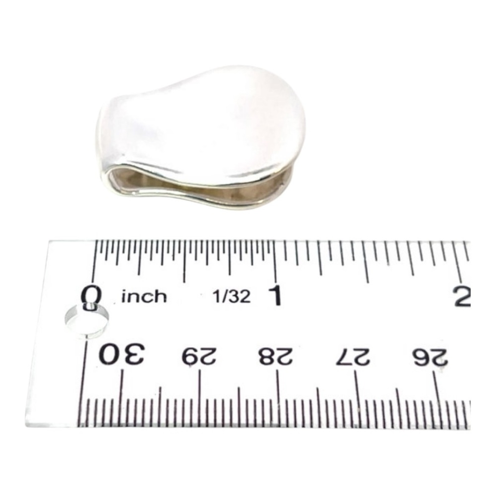 Authentic Tiffany & Co Estate Thumb Print Money Clip Sterling Silver 17 Grams - Picture 3 of 7